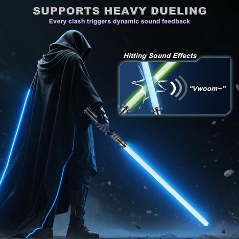 Xuz 2 Pack ، Sabers Light for Adults Kids ، 16 RGB Colour in Saudi Arabia