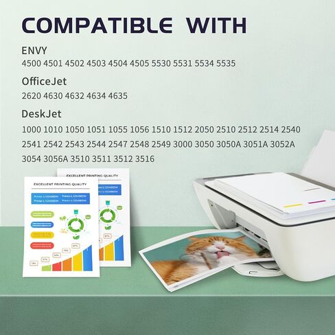 خرطوشة حبر ZIPRINT 67XXL 67XL بديلة لخرطوشة الحبر HP Ink 67 67XL 67XXL تعمل مع HP DeskJet 2755 2722 2724 2723 4155e Plus 4152 4155 Envy Pro 6455 6052 6475 6455e، أسود ثلاثي الألوان 67XXL in Kuwait