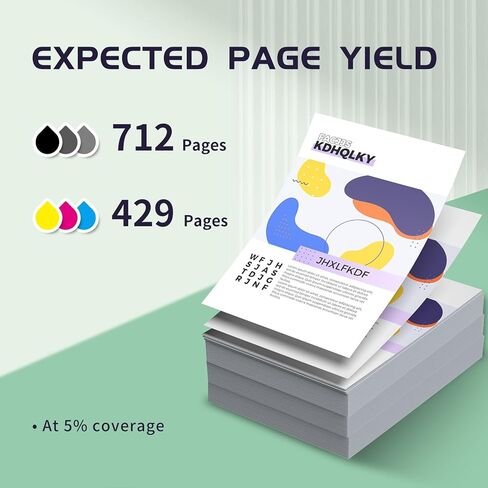 خرطوشة حبر ZIPRINT 67XXL 67XL بديلة لخرطوشة الحبر HP Ink 67 67XL 67XXL تعمل مع HP DeskJet 2755 2722 2724 2723 4155e Plus 4152 4155 Envy Pro 6455 6052 6475 6455e، أسود ثلاثي الألوان 67XXL in Kuwait