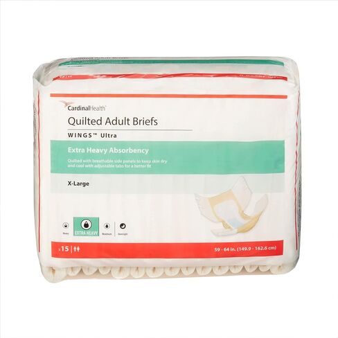 Wings Plus Quilted Protective Underwear for Unisex Adults, 60 Count, X-Large in Kuwait