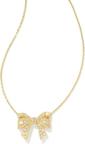 Kendra Scott Krista Bow Necklace Short Prendant ، مجوهرات الأزياء للنساء in Kuwait