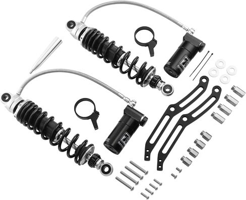 TCT-MOTORPARTS Motorcycle Remote Reservoir Shocks Bracket Mount Clamps Fit for Harley Touring Road King Street Glide Electra Glide 2014-2023 in Kuwait