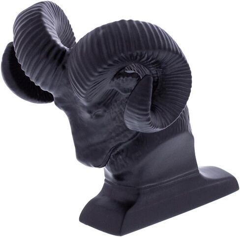CTW Die-Cast Hood Ornament Rams Head Black 3 1/2 "H Peterbilt Fits Kenworth Freightliner in Saudi Arabia