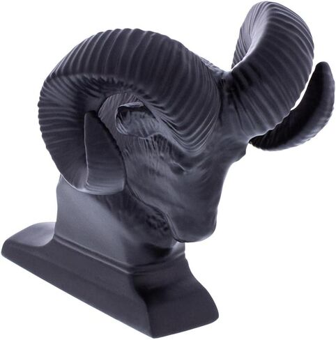CTW Die-Cast Hood Ornament Rams Head Black 3 1/2 "H Peterbilt Fits Kenworth Freightliner in Saudi Arabia