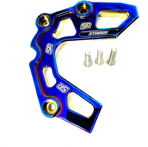 Staggs Racing KLX 110 Front Lower Sprocket Guard, Blue Jet Fuel for KLX110 all years in Saudi Arabia