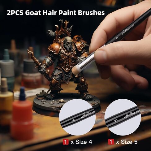 Miniature Paint Brushes,10pcs Micro Detail Paint Brush Set，Small Thin Paintbrush for Acrylic, Watercolor, Oil, Craft, Models, 40k Line Drawing in Saudi Arabia