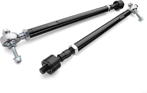 SuperAtv Steel Bar Tie Rod Kit لعام 2017-2023 Polaris RZR XP Turbo/RZR XP 4 Turbo | استبدال طول الأسهم | قضبان ربطة عنق الصلب الصلبة لتحقيق أقصى قوة | قابلة للتعديل بسهولة | مجموعة كاملة in Saudi Arabia