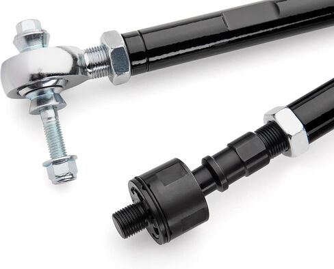 SuperAtv Steel Bar Tie Rod Kit لعام 2017-2023 Polaris RZR XP Turbo/RZR XP 4 Turbo | استبدال طول الأسهم | قضبان ربطة عنق الصلب الصلبة لتحقيق أقصى قوة | قابلة للتعديل بسهولة | مجموعة كاملة in Saudi Arabia
