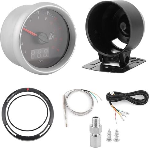 Gas Temp Gauge Pointer 2 5in Digital EGT Meter 300 1300℃ W Sensor for 12V Gasoline Car for Avalon 2018 Avalon 2018 LS Please Car 2019 Replacement Part of in Saudi Arabia
