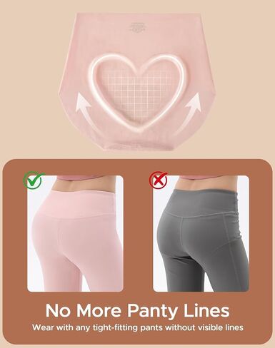 INNERSY Women's High Waist Seamless Underwear No Show Panties Full Coverage Briefs 3-Pack in Saudi Arabia