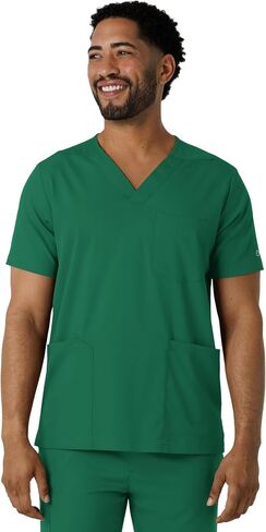 WINK Men's Multi Pocket V-Neck Scrub Top in Saudi Arabia