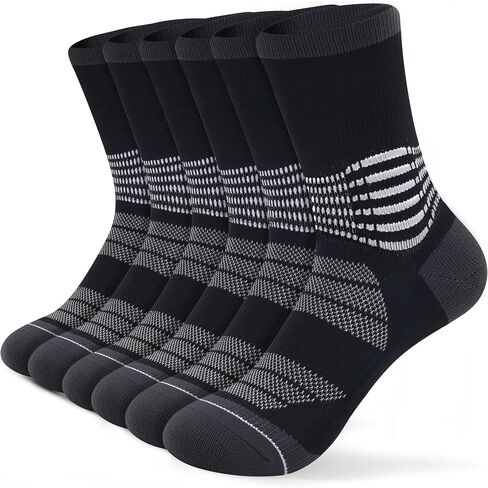 IRAMY Crew Compression Socks for Women Men with Ankle Arch Support Plantar Fasciitis Relief 3/6 Pairs in Saudi Arabia