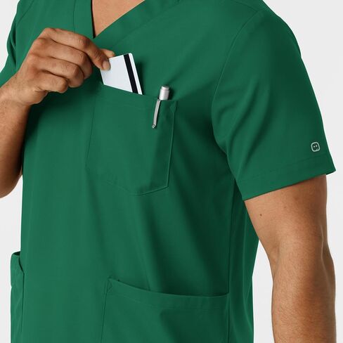 WINK Men's Multi Pocket V-Neck Scrub Top in Saudi Arabia