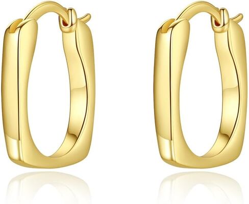 14K Gold U-Shaped Metal Ear Cuff, Stylish & Chic, Modern Design in Kuwait