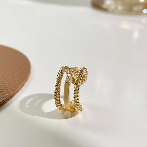 Fixura Ear Clips, Zafiller Ear Clip, Pierceless Ear Cuff, Thin Chunky Ear Cuffs Non Piercing for Women with Bag in Saudi Arabia