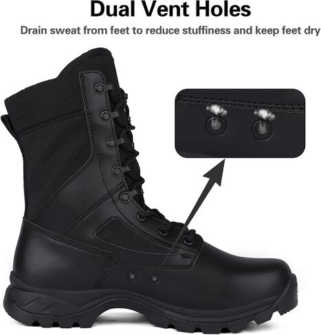 Lightweight Tactical Military Boots for Men Breathable Army Combat Police Boots for Work Motorcycle in Saudi Arabia