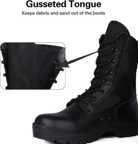 Lightweight Tactical Military Boots for Men Breathable Army Combat Police Boots for Work Motorcycle in Saudi Arabia
