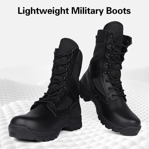 Lightweight Tactical Military Boots for Men Breathable Army Combat Police Boots for Work Motorcycle in Saudi Arabia