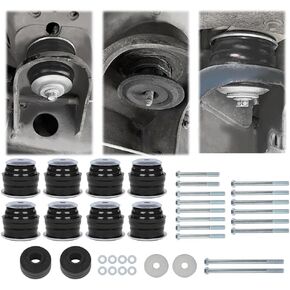 PIT66 Body Mount Bushing Kit for Ford F250 F350 Super Duty 2WD 4WD 2008-2016, Polyurethane, Includes Body Mounts, Steel Washers, Hardware Kit in Saudi Arabia