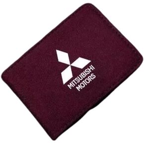 حامل رخصة قيادة الجلود لـ Mitsubishi Lancer Evolution IX 2005 2006 2007 ، Slim ، Protections ، Accessories ، محفظة حامل بطاقة السيارة ، حامل بطاقة الائتمان ، الأحمر in Kuwait