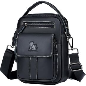 pundarika Genuine leather men's bag,shoulder bag for men,Briefcase Handbag CrossBody bag small Messenger bag in Saudi Arabia