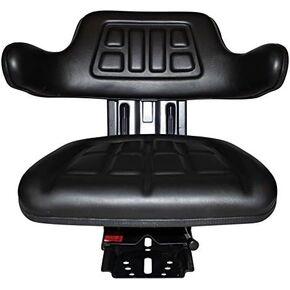 TRAC SEATS BLACK WAFFLE STYLE UNIVERSAL TRACTOR SUSPENSION SEAT WITH TILT FITS FORD/NEW HOLLAND 2N, 8N, 9N, NAA, JUBILEE (SAME DAY SHIPPING - Delivers in 1-4 Business days) in Kuwait