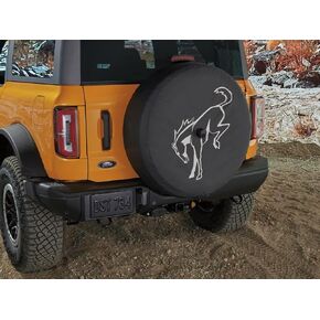 2021-2024 Ford Bronco OEM Abstract Bucking Bronco 32" Spare Wheel Tire Cover M2DZ-9945026-A in Saudi Arabia
