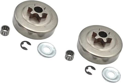 2PCS سلسلة ضرس 3/8 PICCO 6T CLUCT DRUM WASHER ETH CLIP KIT FITS for Chainsaw 017 018 021 023 025 MS170 MS180 MS210 MS230 MS250 1123 640 2003 استبدال الأجزاء in Saudi Arabia