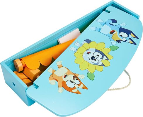 Bluey Creation Station – 100 Piece Wooden Creation Station Ideal for Coloring and Drawing – FSC Certified for Children 3 Years and Up in Saudi Arabia