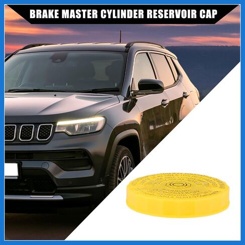 No.68211910AB Brake Master Cylinder Reservoir Cap for Jeep Cherokee 2014-2020 for Jeep Compass 2017-2020 / Outer/Durable Plastic / 1 Pcs Auto Accessories in Saudi Arabia
