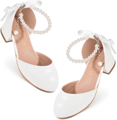 Toddler Flower Girl's Dress Shoes Mary Jane Ballet Shoes for Party,School, Birthday,Performance,Wedding in Kuwait