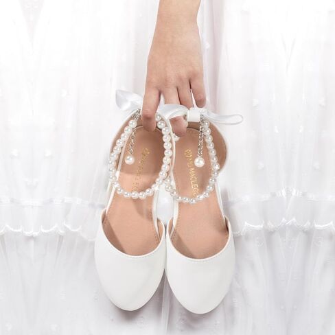 Toddler Flower Girl's Dress Shoes Mary Jane Ballet Shoes for Party,School, Birthday,Performance,Wedding in Kuwait