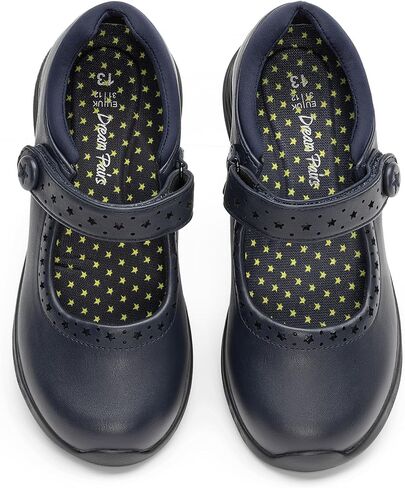 DREAM PAIRS Girls School Shoes Mary Jane Flats Lightweight Comfortable Girls' Uniform Dress Shoes for Toddler/Little Kid/Big Kid in Saudi Arabia