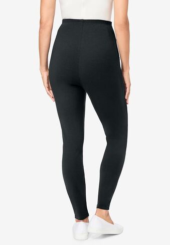 Woman Within Plus Size Tall Stretch Cotton Pocket Legging in Saudi Arabia