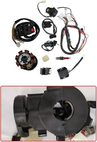 الأسلاك الكهربائية تسخير الأسلاك طقم CDI Stator مجموعة من أجل ATV Quad 150/200/250cc إكسسوارات السيارة الشاطئية رقم 910144 in Kuwait