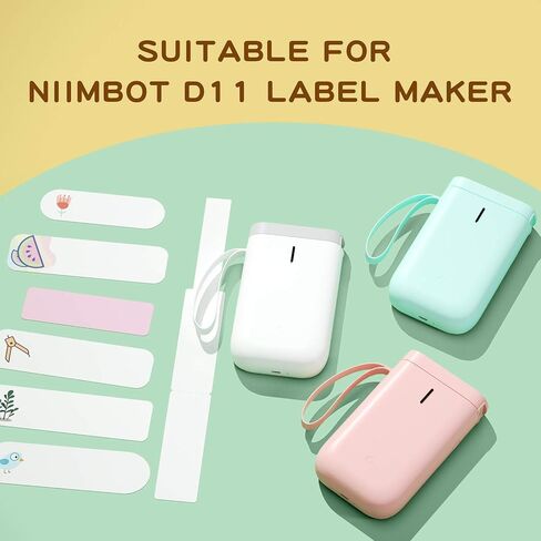 NIIMBOT Thermal Labels(0.47" x 1.57") Printer Sticker Paper with Self-Adhesive for D11/D110/D101 Label Maker,1 Roll of 160 (White) in Kuwait