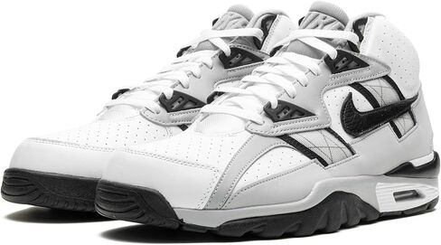 Nike Air Trainer SC High Men's Shoes (HJ9106-100 ، White/Light Smoke Gray/Black) Size 12 in Saudi Arabia