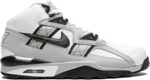 Nike Air Trainer SC High Men's Shoes (HJ9106-100 ، White/Light Smoke Gray/Black) Size 12 in Saudi Arabia