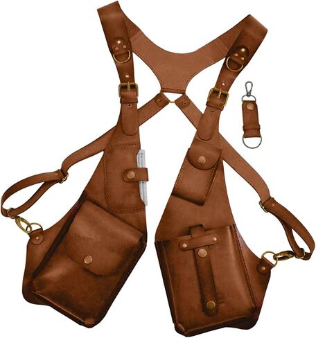 Adjustable PU Leather Shoulder Holster Bag, Men Anti-Theft Underarm Strap Wallet Pocket, Phone Shoulder Holster Bag in Saudi Arabia