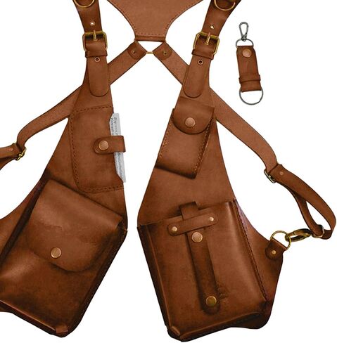 Adjustable PU Leather Shoulder Holster Bag, Men Anti-Theft Underarm Strap Wallet Pocket, Phone Shoulder Holster Bag in Saudi Arabia