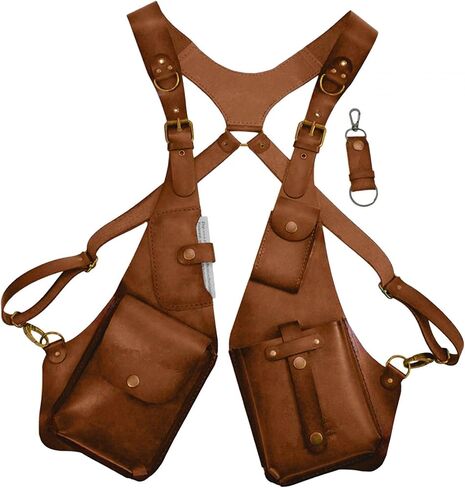 Adjustable PU Leather Shoulder Holster Bag, Men Anti-Theft Underarm Strap Wallet Pocket, Phone Shoulder Holster Bag in Saudi Arabia