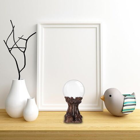 Doitool Wooden Sphere يقف لعرض الكريستال: حامل الكريستال الخشب البيض الكرة حامل الحجر الصخور الحجر حامل للديكور المنزل الأحجار الكريمة in Saudi Arabia