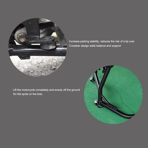 Motorcycle Wheel Lift Stand Strong Durable Steel Construction Portable Easy Clean Powder Coated Black Surface For VSTROM DL650 DL650XT 2011 2019 in Saudi Arabia