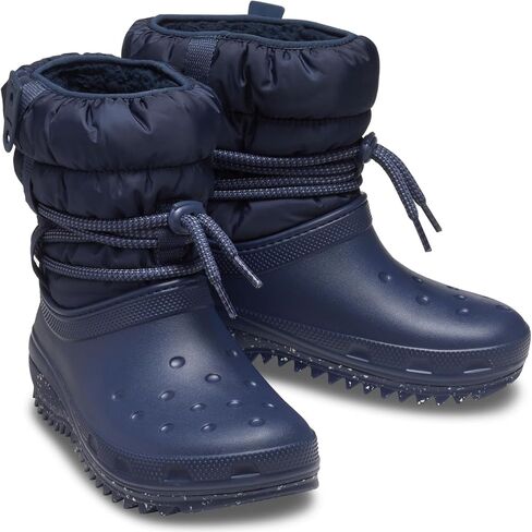Crocs Women's Classic Neo Puff Luxe Winter Boots Snow, Almost White/Light Grey, Numeric_11 in Saudi Arabia