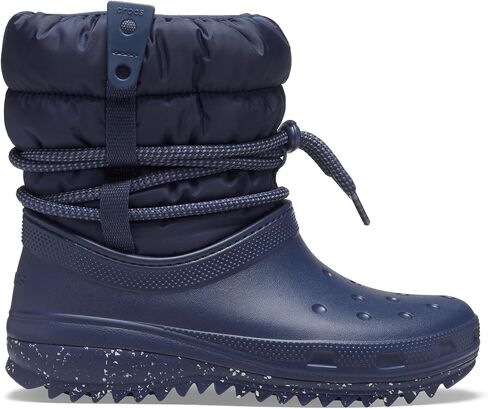 Crocs Women's Classic Neo Puff Luxe Winter Boots Snow, Almost White/Light Grey, Numeric_11 in Saudi Arabia