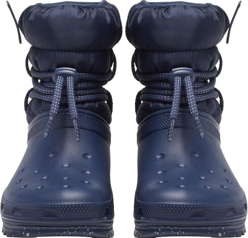 Crocs Women's Classic Neo Puff Luxe Winter Boots Snow, Almost White/Light Grey, Numeric_11 in Saudi Arabia