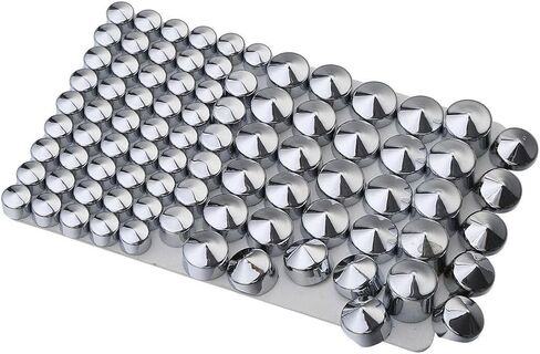 ABS 83PCS Chrome Bolt Topper Cap Cover Fits Twin 83 Pcs A8PCBTCCFHTCRKF909406 in Kuwait