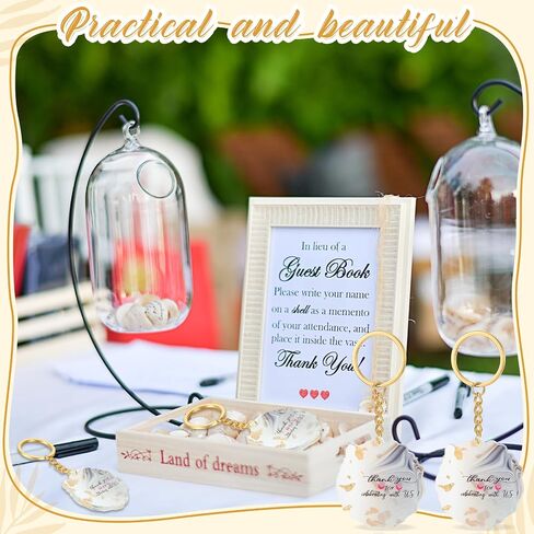 Kigeli 24 Pcs Wedding Favors for Guests Thank You Acrylic Keychain Bulk Wedding Gifts for Guests Wedding Party Supply Cute Key Chains Charms for Birthday Bridal Baby Shower Decor(Gold, Heart) in Saudi Arabia