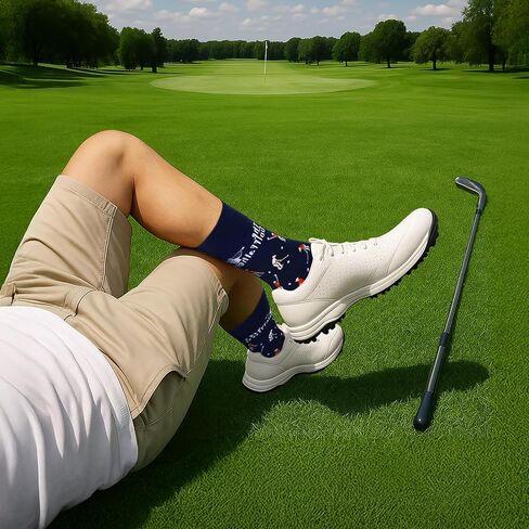 Golf Socks Funny Angry Golfer Socks Unique Golf Gift for Men (Size 10-13) in Saudi Arabia