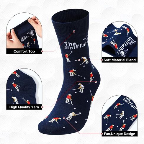 Golf Socks Funny Angry Golfer Socks Unique Golf Gift for Men (Size 10-13) in Saudi Arabia
